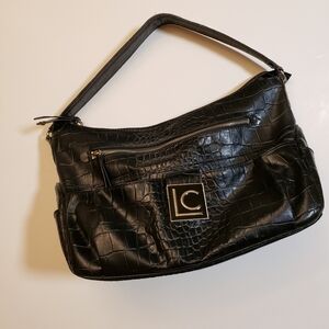 Claiborne Black Embossed Women's Bag
